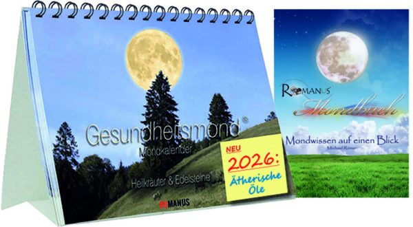 2026 Aufstellkalender A5 mit Mondbuch