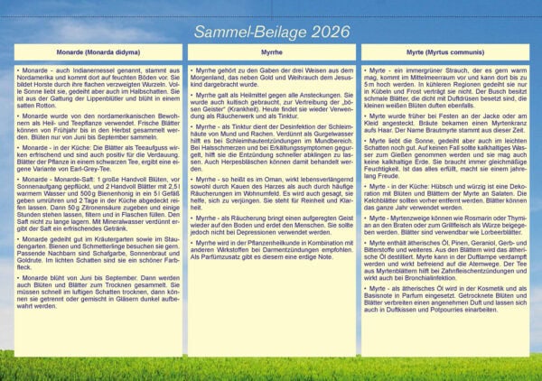 Sammelbeilage 2026