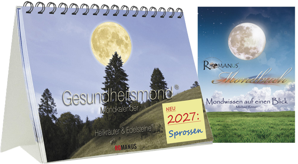 Aufstellkalender 2027 mit Buch Mondwissen auf einen Blick Aufstellkalender 2027 mit Buch Mondwissen auf einen Blick